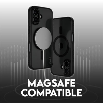 PanzerGlass CARE by PanzerGlass® Flagship Case Transparent Urban Combat w. Black Frame & MagSafe iPhone 16 4