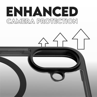 PanzerGlass CARE by PanzerGlass® Flagship Case Transparent Urban Combat w. Black Frame & MagSafe iPhone 16 6