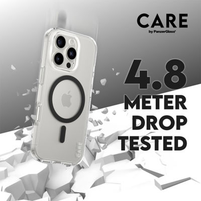 PanzerGlass CARE by PanzerGlass® 旗舰款透明都市战斗系列保护壳带黑色MagSafe适用于iPhone 16 Pro 3