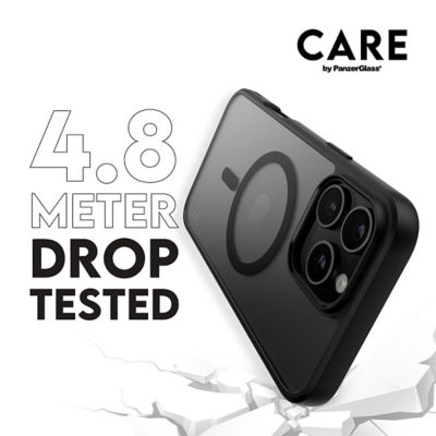 PanzerGlass CARE by PanzerGlass® Flagship Case Transparent Urban Combat w. Black Frame & MagSafe iPhone 16 Pro Max 3
