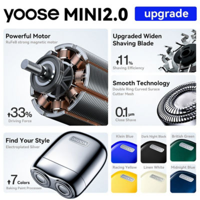 Yoose Mini Shaver 2.0 Portable Electric Rechargeable Razor 3