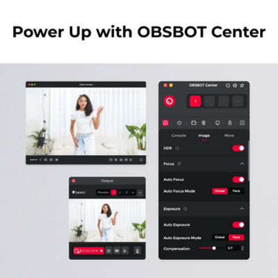 Obsbot Tiny SE AI-Powered Full HD Pan, Tilt & Zoom Webcam with Auto Tracking 6