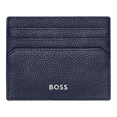 HUGO BOSS BOSS Classic Grained Card Holder HLC416N (Navy) 1
