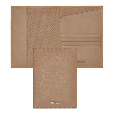 HUGO BOSS BOSS Classic Grained Passport Holder HLP416X (Camel) 3