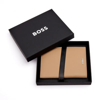 HUGO BOSS BOSS Classic Grained Passport Holder HLP416X (Camel) 4
