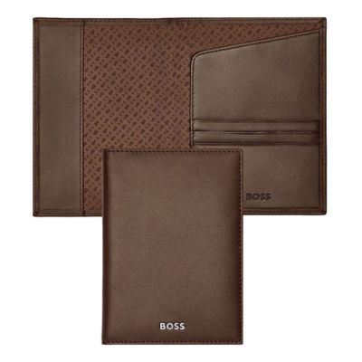 HUGO BOSS BOSS Classic Smooth Passport Holder HLP403Y (Brown) 4