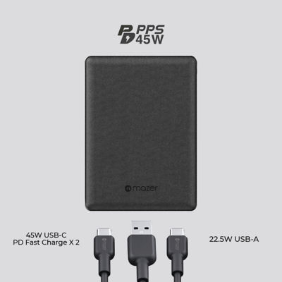 Mazer PowerCharge PD45W 20000mAh Power Bank - M-PC45W20.0V3 4