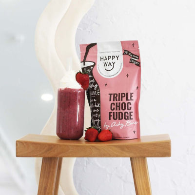 Happy Way Whey Protein Powder - Triple Choc Fudge 500g 4