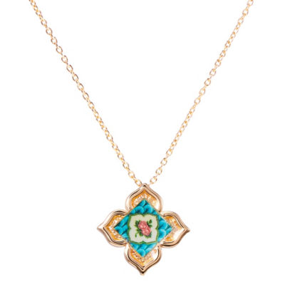 Rare Bird Collection Peranakan Floral Pendant - Blue 1