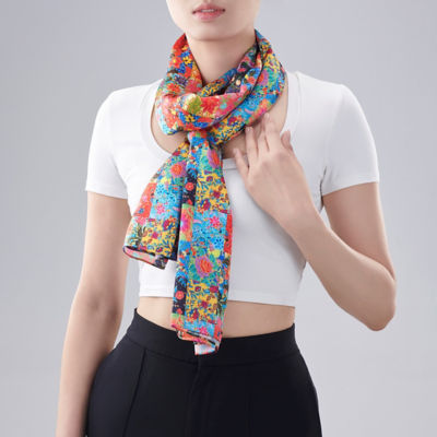 Rare Bird Collection Kueh Kueh Scarf-Navy 3