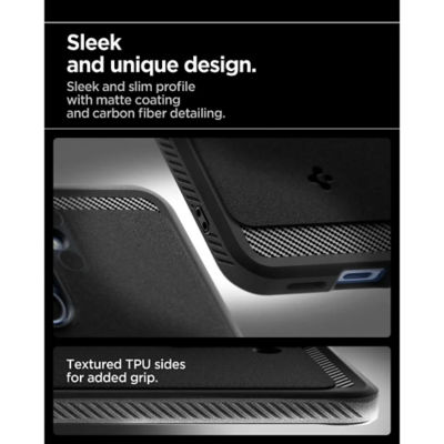 Spigen Samsung S25 case Rugged Armor MagFit - Matte Black 4
