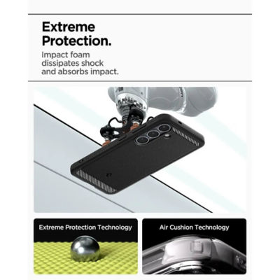 Spigen Samsung S25 case Rugged Armor MagFit - Matte Black 5