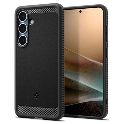 Spigen Samsung S25 case Rugged Armor MagFit - Matte Black 7