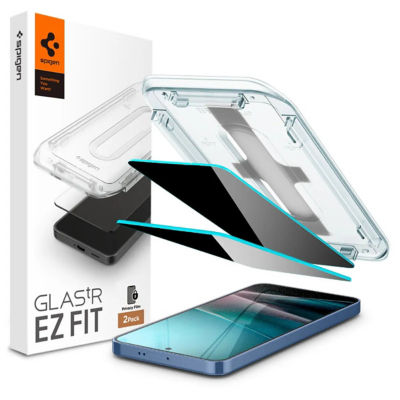 SPIGEN [2 Pack] Spigen Samsung S25+ Privacy Screen Protector Glas.tR EZ Fit 7