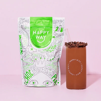 Happy Way [Bundle of 2] Happy Way Vegan Protein Powder (Choc Pea Princess) Sachet - Chocolate 60g 3