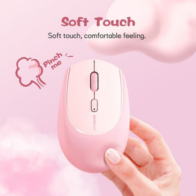 Micropack 2.4G Bluetooth Dual Mode Soft Silicone Wireless Mouse | MS-201W 3