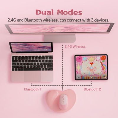 Micropack 2.4G Bluetooth Dual Mode Soft Silicone Wireless Mouse | MS-201W 6