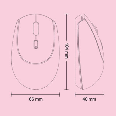 Micropack 2.4G Bluetooth Dual Mode Soft Silicone Wireless Mouse | MS-201W 8