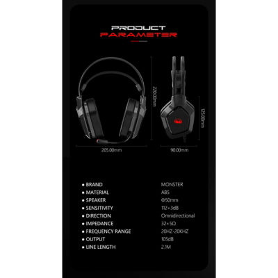 Monster Airmars N1 Gaming Headphone 8