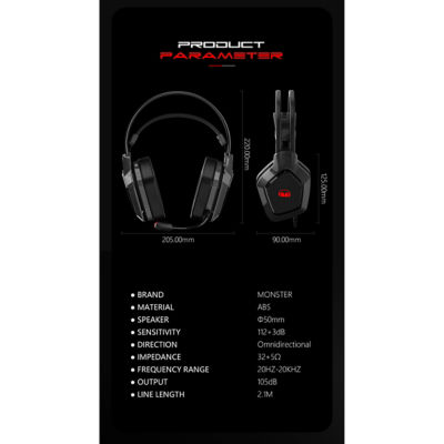 Monster Airmars N1S Gaming Headphone 7