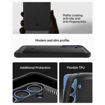 Spigen Samsung S25+ Case Rugged Armor MagFit - Matte Black 6