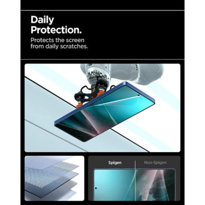 Spigen Samsung S25 Ultra Screen Protector EliteShield EZ Fit HD [1 Pack] - Clear 3
