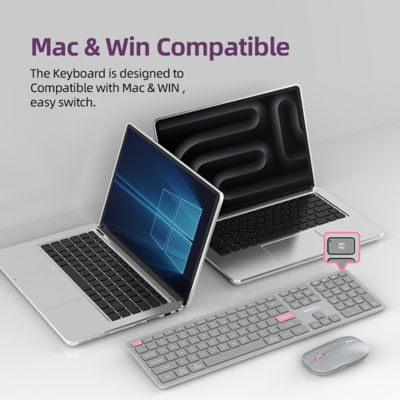 Micropack 2.4G+Bluetooth Rechargeable Wireless Keyboard K-310W WORK 6