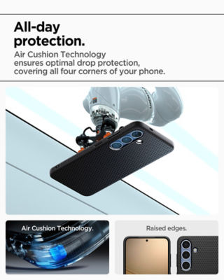 Spigen Samsung S25+ Case Liquid Air - Matte Black 4