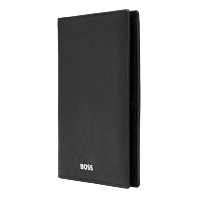 HUGO BOSS BOSS Classic Grained Passport Holder HLP416A (Black) 3