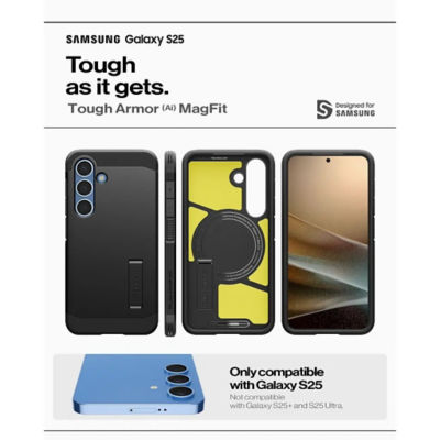 Spigen Samsung S25 case Tough Armor MagFit - Black 2