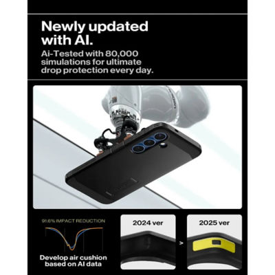 Spigen Samsung S25 case Tough Armor MagFit - Black 3