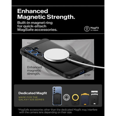 Spigen Samsung S25 case Tough Armor MagFit - Black 5