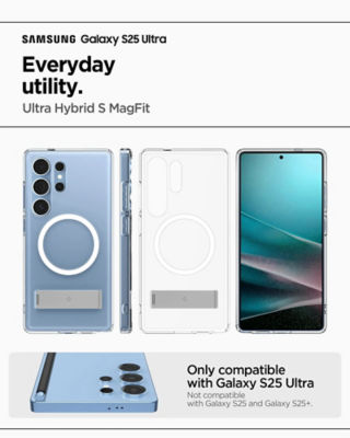 Spigen Samsung S25 Ultra Case Ultra Hybrid S MagFit - Clear White 2