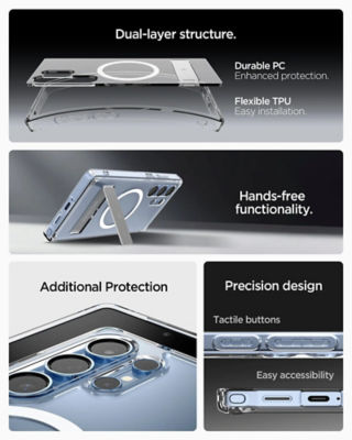Spigen Samsung S25 Ultra Case Ultra Hybrid S MagFit - Clear White 6