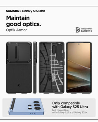 Spigen Samsung S25 Ultra Case Optik Armor - Black 2