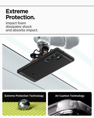 Spigen Samsung S25 Ultra Case Rugged Armor MagFit - Matte Black 4