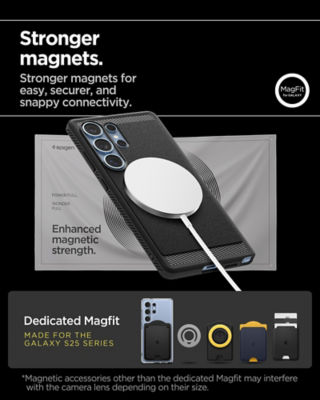 Spigen Samsung S25 Ultra Case Rugged Armor MagFit - Matte Black 5