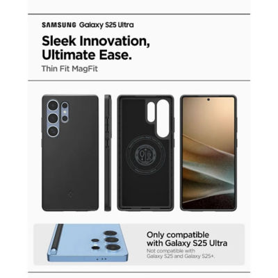 Spigen Samsung S25 Ultra Case Thin Fit MagFit - Black 2