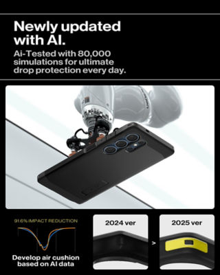 Spigen Samsung S25 Ultra Case Tough Armor MagFit - Black 3