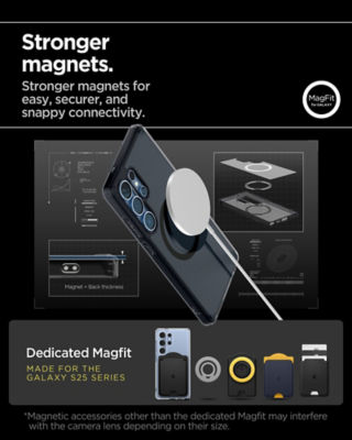 Spigen Samsung S25 Ultra Case Ultra Hybrid MagFit Frost - Black 4