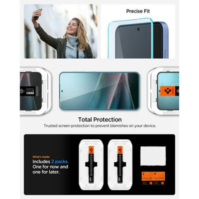 SPIGEN [2 Pack] Spigen Galaxy S25+ / S24+ Screen Protector Glas.tR EZ Fit - Clear 3