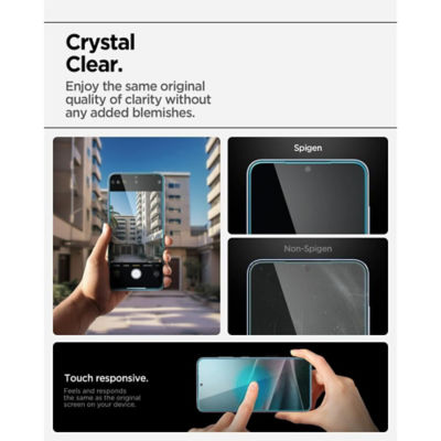 SPIGEN [2 Pack] Spigen Galaxy S25+ / S24+ Screen Protector Glas.tR EZ Fit - Clear 5