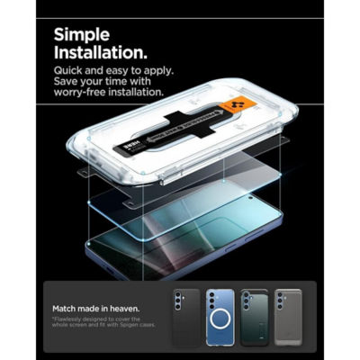 SPIGEN [2 Pack] Spigen Galaxy S25+ / S24+ Screen Protector Glas.tR EZ Fit - Clear 6