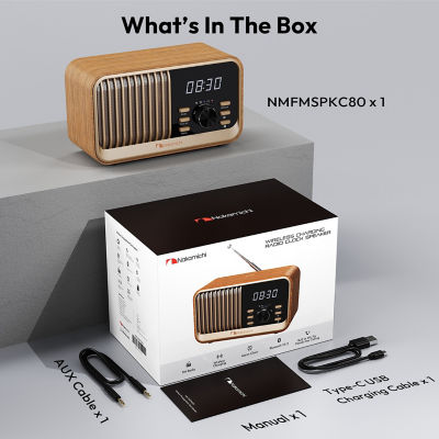 Nakamichi NMFMSPKC80 FM Clock Speaker 13