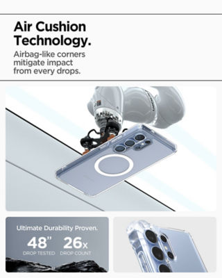 Spigen Samsung S25 Ultra Case Ultra Hybrid MagFit / Crystal Hybrid MagFit - Clear White 4