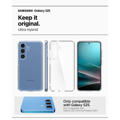 Spigen Samsung S25 case Ultra Hybrid / Crystal Hybrid - Crystal Clear 2