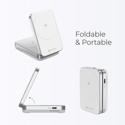 Mazer Qi2 Certified 32W Foldable 2-in-1 Wireless Charger - M-qi2-MagFold02 10