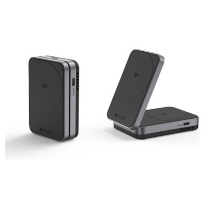 Mazer Qi2 Certified 32W Foldable 2-in-1 Wireless Charger - M-qi2-MagFold02 4
