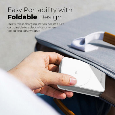 Mazer Qi2 Certified 32W Foldable 2-in-1 Wireless Charger - M-qi2-MagFold02 9
