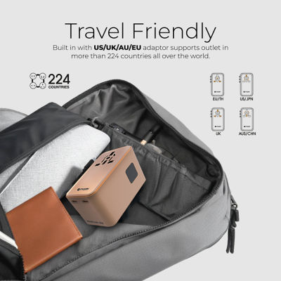 Mazer InfiniteTravel PD100W GaN World Travel Charger - M-IFTravel380 10